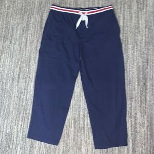 Izod‎ Sleepwear Men’s Size XL Sleep Lounge Pants Blue Red White Tie Waist